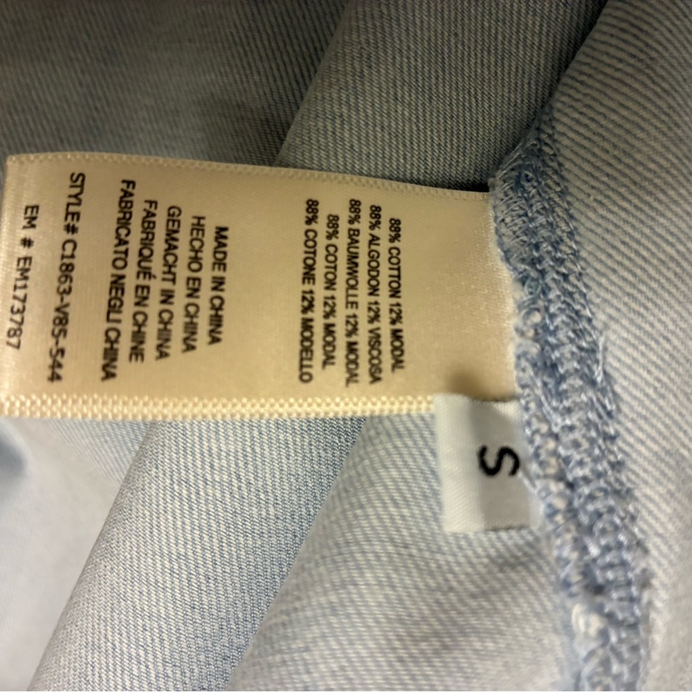 Cloth & Stone Light Blue Women's Top Size Small - Picture 6 of 7